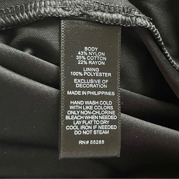 Express Black Lace Sheath Midi Dress Size 6 Spaghetti Strap Sweetheart Cocktail - Picture 11 of 11